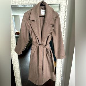 COPY - Wool Blend Belted Blanket Coat